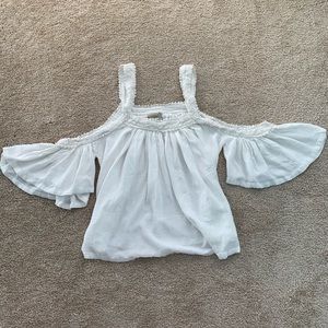 White off the shoulder top